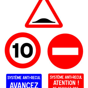 les 5 panneaux proposés